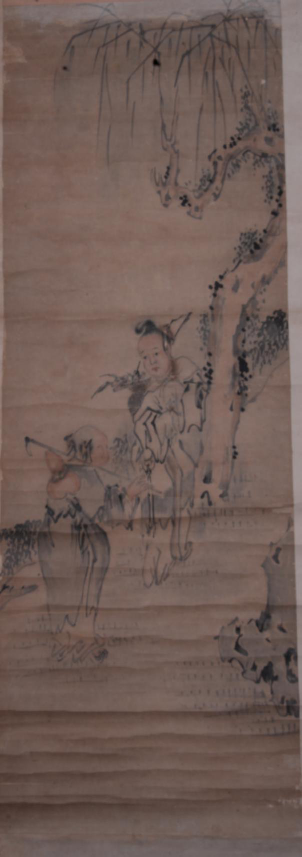 清張金璐設(shè)色人物圖紙本軸（三）